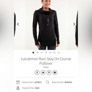 Lululemon stay on course white pullover